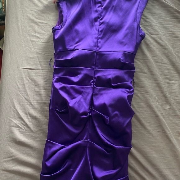 Le Chateau Purple Cocktail Dress - Picture 3 of 4